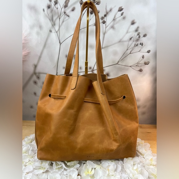 ABLE brand genuine leather bag Able Tan Leather - Picture 6 of 11